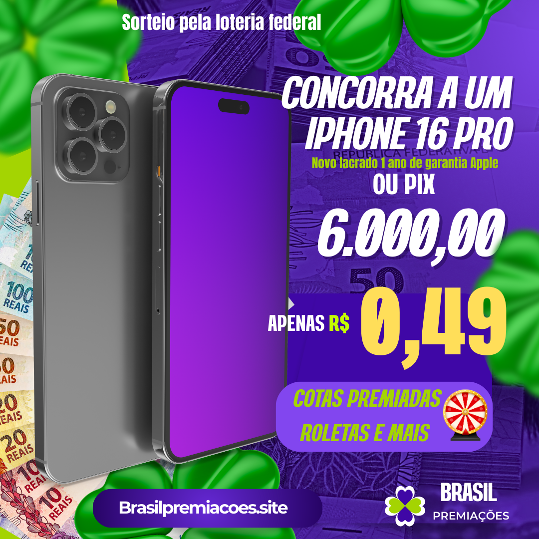 Iphone 16 Pro ou 6.000 no pix 